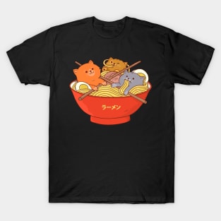 Ramen and cats T-Shirt